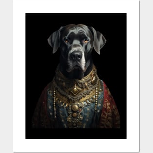 Great Dane - Medieval Tsar (Transparent) Posters and Art